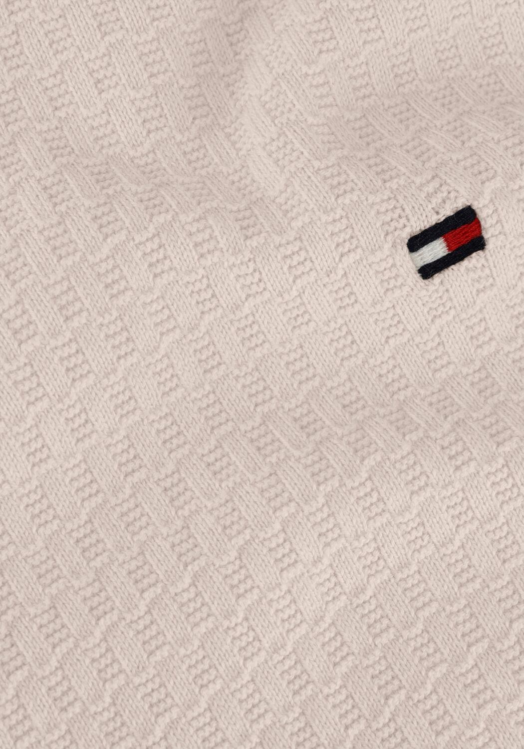 TOMMY HILFIGER Pull CROSS STRUCTURE CREW NECK Blanc - large