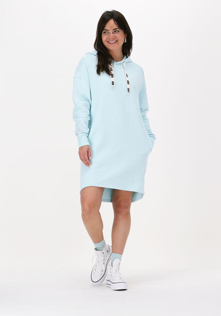 Lichtblauwe UGG Mini jurk W ADERYN HOODIE DRESS - large