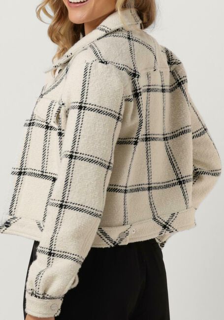 VANILIA Jack BIG CHECK CARDI Blanc - large