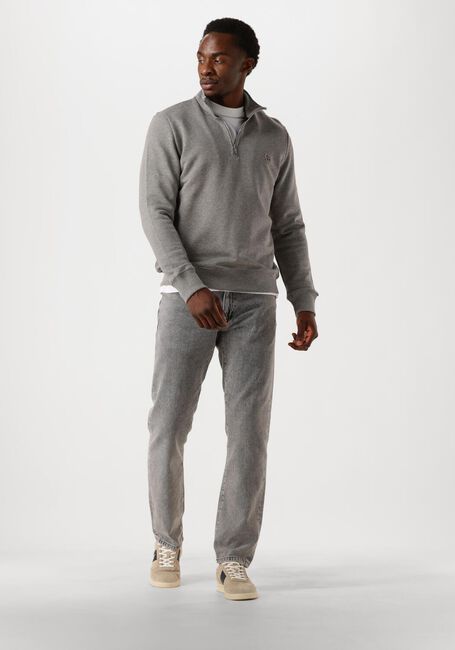 PS PAUL SMITH Pull MENS LS REG FIT HALF ZIP TOP ZEBRA en gris - large