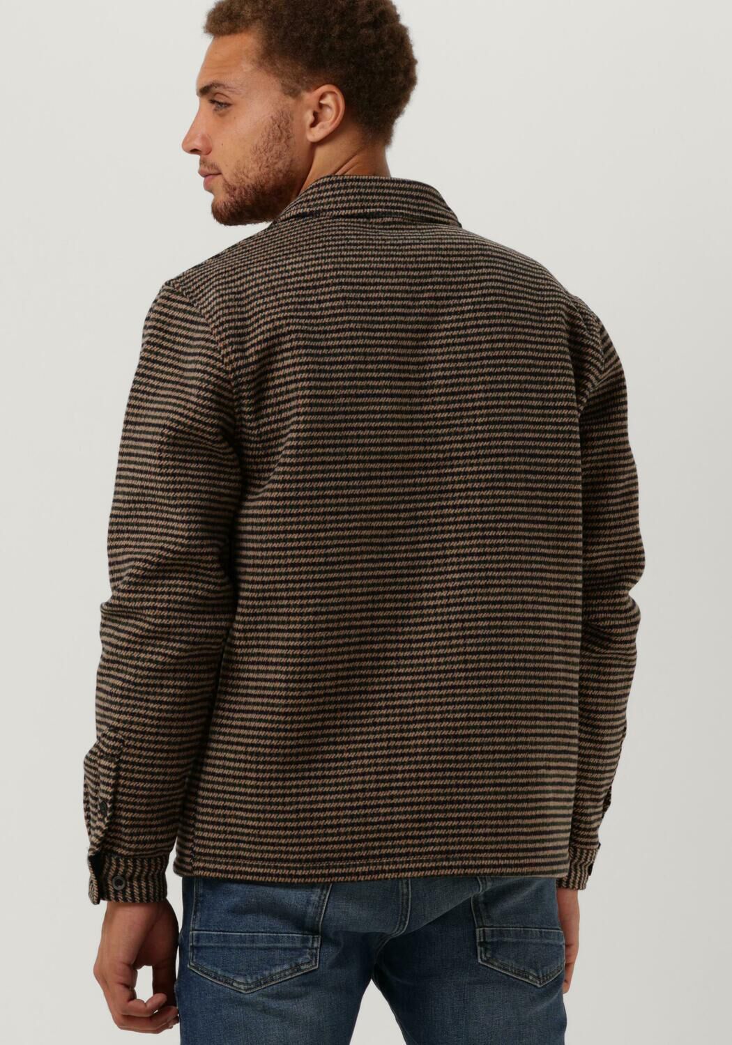 ANERKJENDT Jack AKCUBA DOGTOOTH OVERSHIRT en marron - large