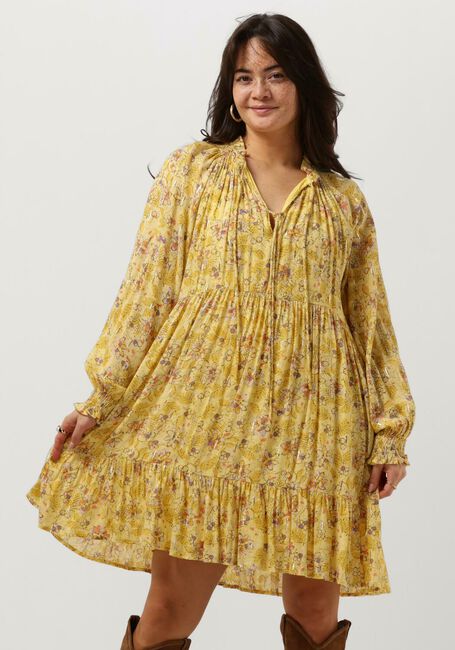 SUNCOO Mini robe CAROLE en jaune - large