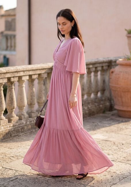 LINA LOCCHI Robe maxi LL-ALLESIA en rose - large
