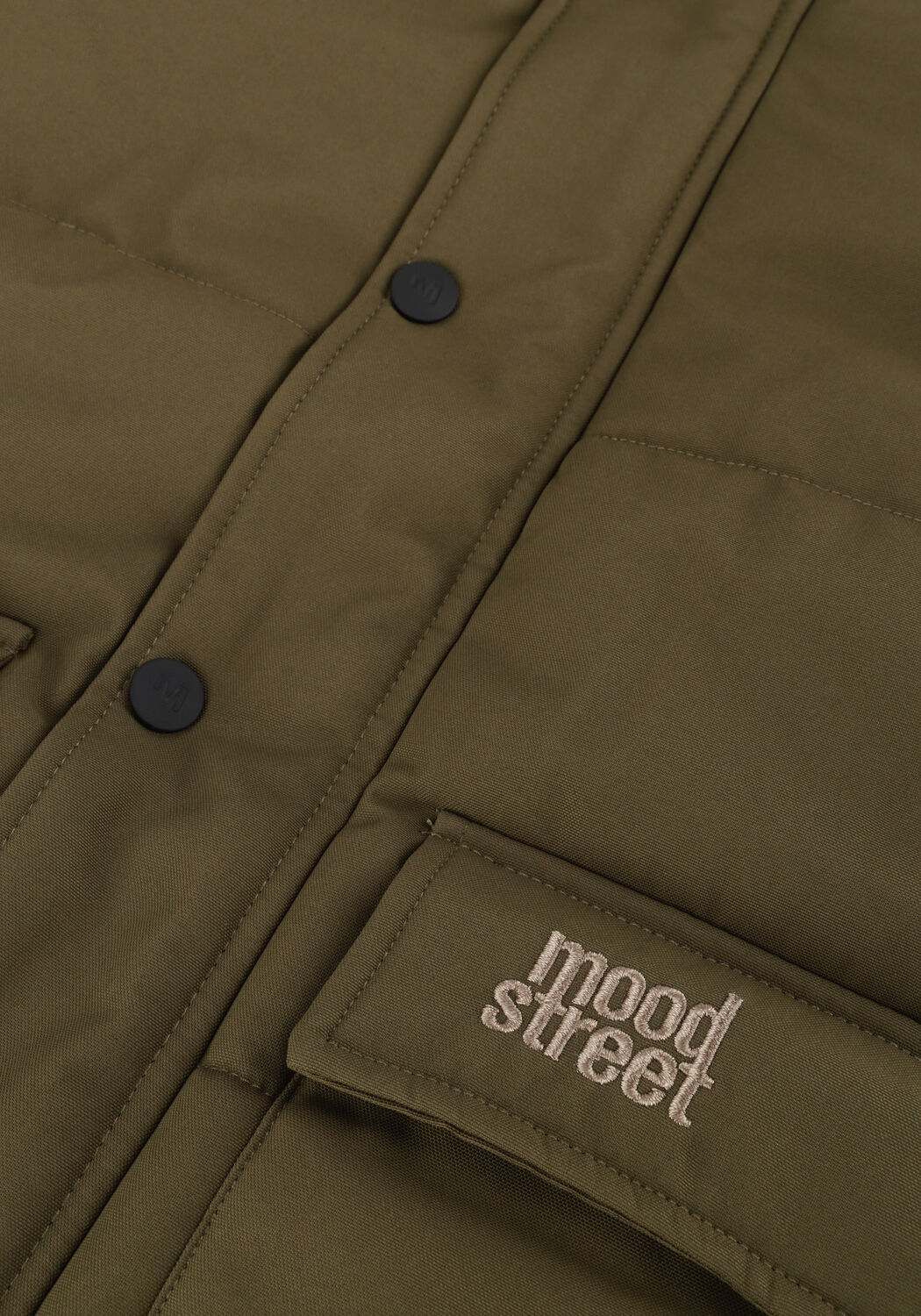 Khaki MOODSTREET Gewatteerde jas JASPER - large