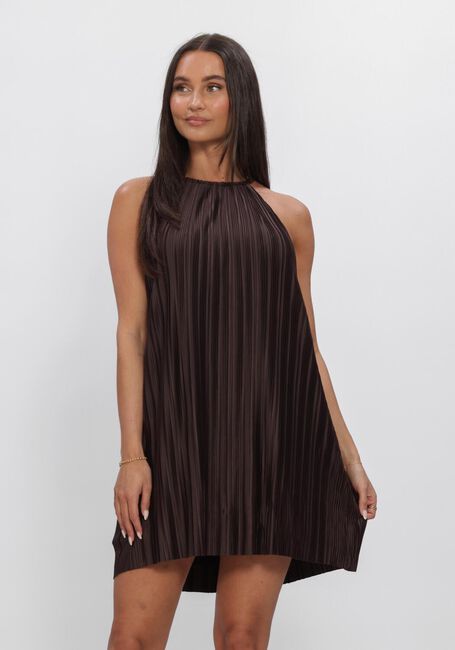 Bruine GRACE & MILA Mini jurk SS26210001 - large