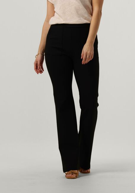 VANILIA Pantalon évasé TWILL FLARE PANT en noir - large