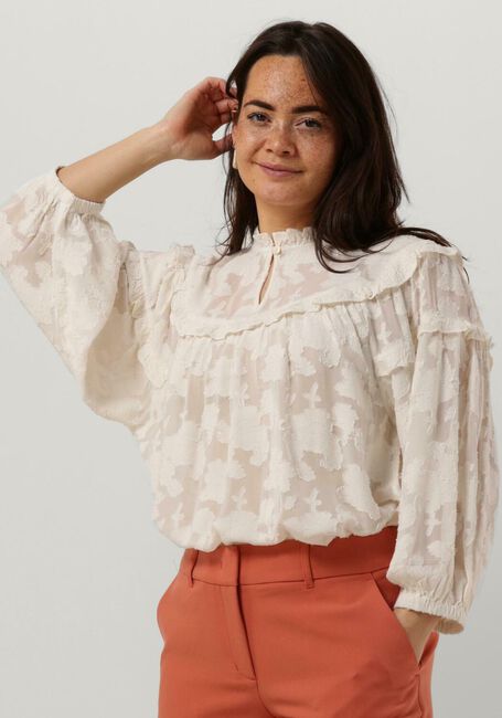 Witte SUMMUM  BLOUSE VISCOSE JACQUARD - large