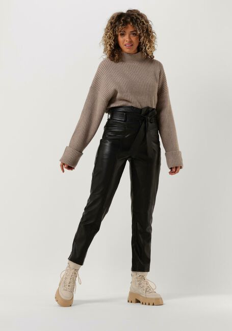 Taupe CO'COUTURE Trui ROW BOX CROP KNIT - large
