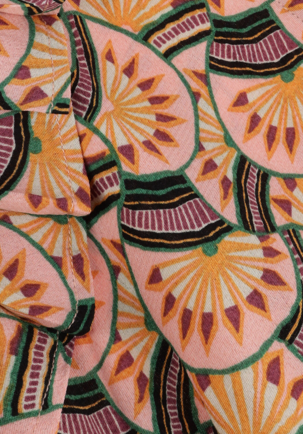 Roze COLOURFUL REBEL Maxi jurk ALICE GRAPHIC FAN MAXI WRAP DRESS - large