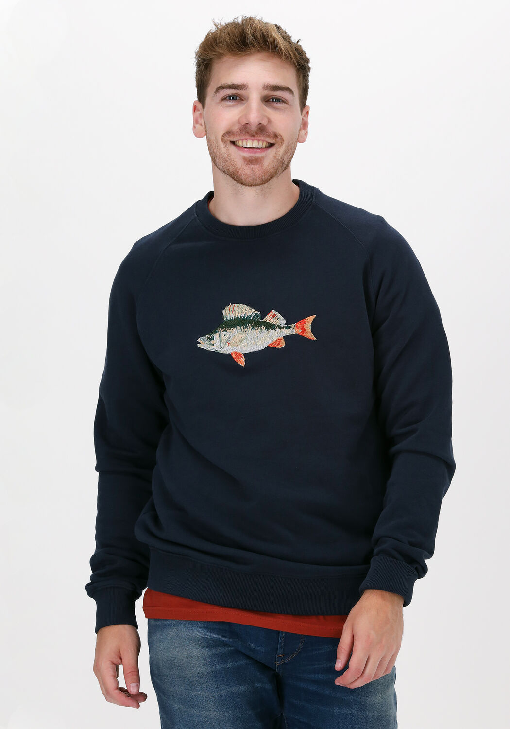 Donkerblauwe FOR T Sweater BAIT SWEATSHIRT Omoda