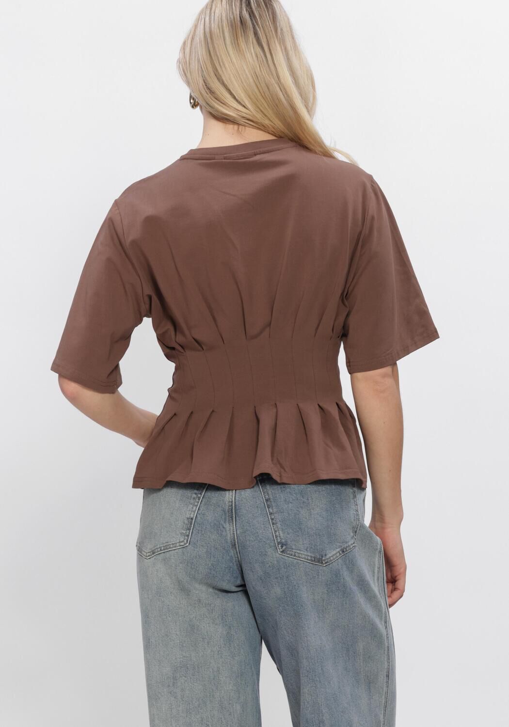 Bruine GESTUZ Top GZINEZ TEE - large