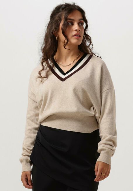 VANILIA Pull MAGNOLIA SWEATER V en beige - large