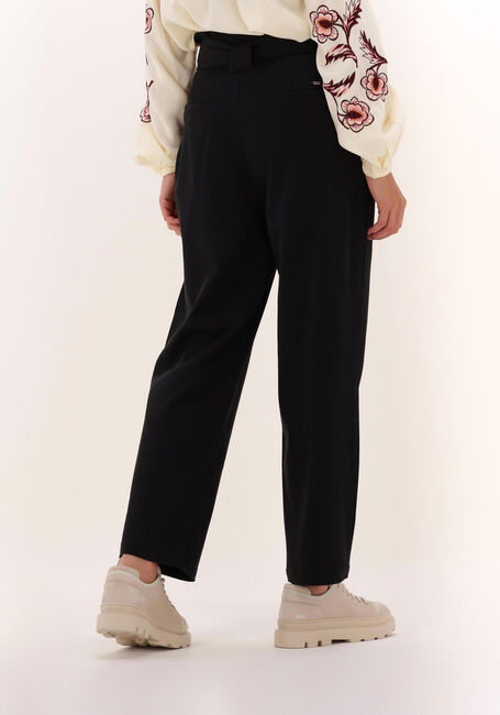 Zwarte SCOTCH & SODA Pantalon DAISY - HIGH RISE STRAIGHT LEG PAPERBAG TROUSERS - large
