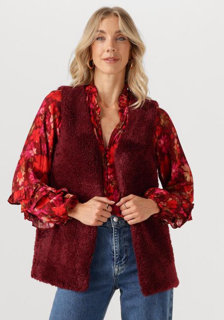 YDENCE Gilet GILET SASHA Bordeaux - large