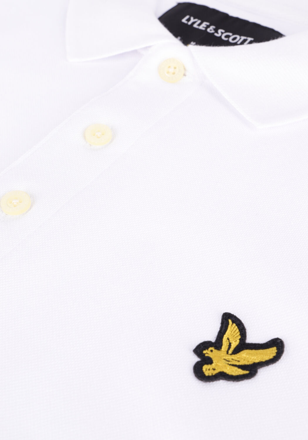 Witte LYLE & SCOTT Polo PLAIN POLO SHIRT - large