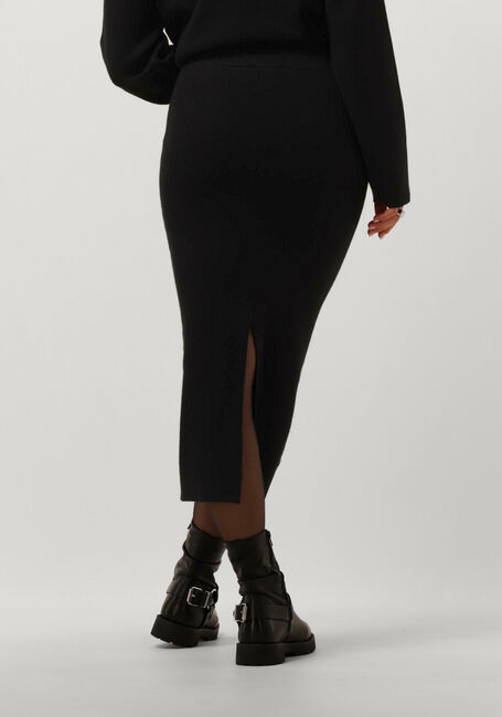OBJECT Jupe midi OBJREYNARD HW KNIT SKIRT en noir - large