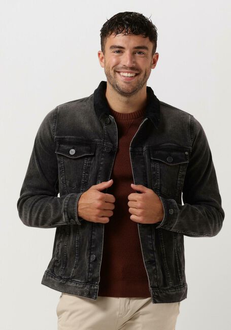 CAST IRON Veste en jean DENIM JACKET GREY SHADOW WASH en gris - large