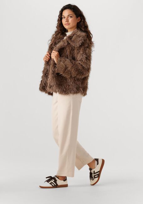 AIMEE THE LABEL Manteau en fausse fourrure WILLEM en marron - large