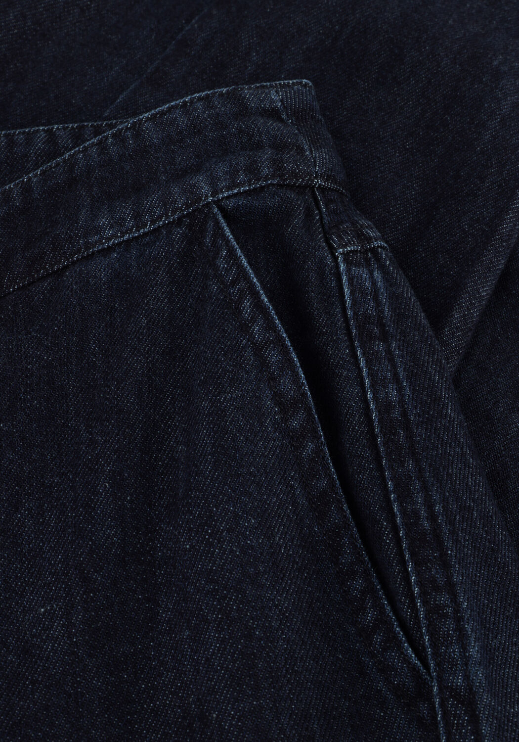 Donkerblauwe SECOND FEMALE Wide jeans OLANE DENIM JEANS - large