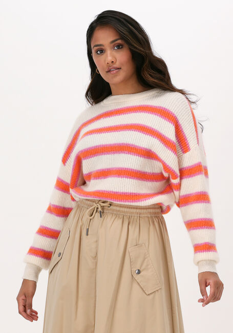 Gebroken wit CO'COUTURE Trui LEONA STRIPE RIB O-KNIT - large
