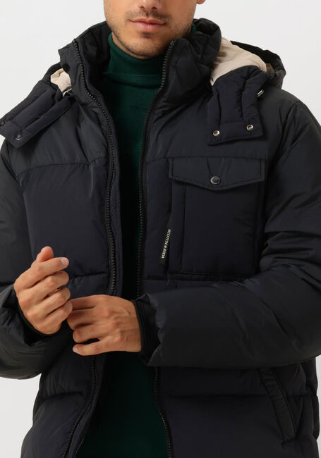 Zwarte SCOTCH & SODA Gewatteerde jas HOODED PUFFER JACKET - large
