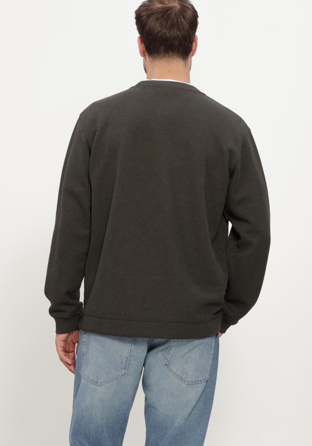 Donkergroene G-STAR RAW Trui TWEETER BRUSHED R L\S - large