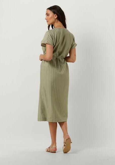 Groene OBJECT Midi jurk OBJAMANDA RE S/L DRESS - large