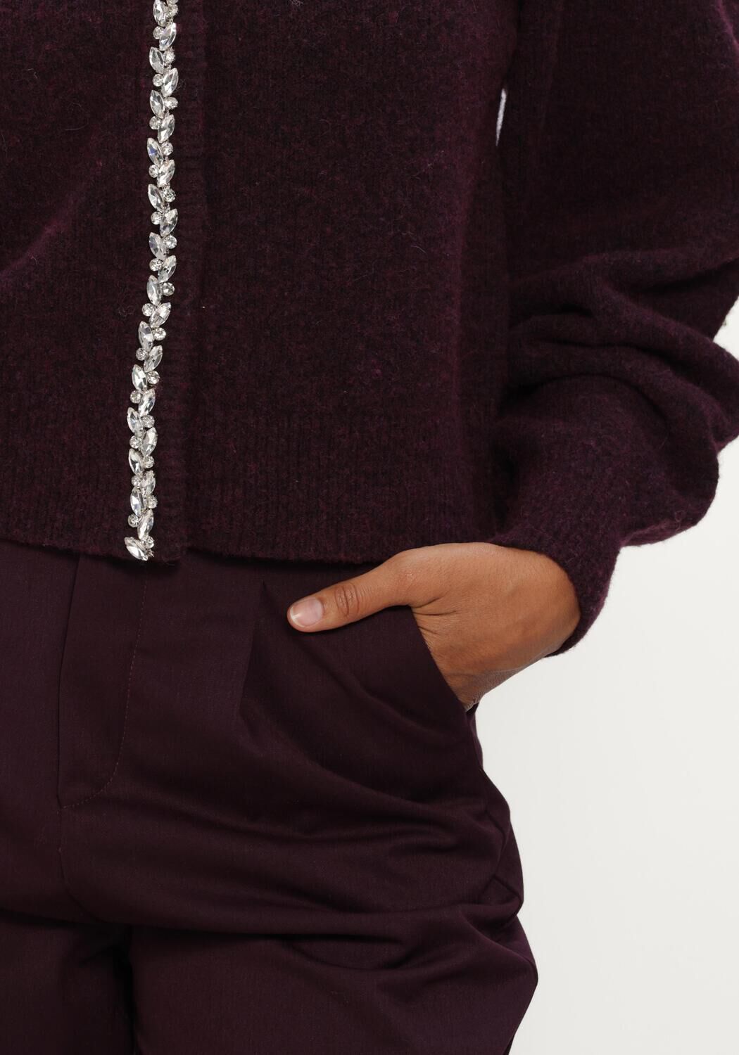AMAYA AMSTERDAM Pantalon VIVIENNE PANTS Bordeaux - large