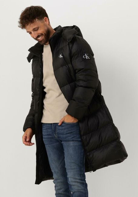 Zwarte CALVIN KLEIN Gewatteerde jas ESSENTIALS DOWN LONG PARKA Omoda