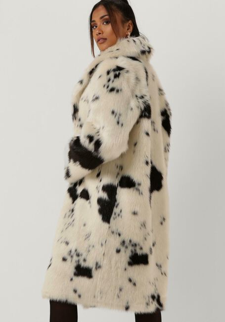 Ecru BEAUMONT Faux fur jas REVERSIBLE FAUX FUR COAT - large