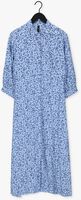 Blauwe Y.A.S. Maxi jurk YASCLORA 3/4 LONG SHIRT DRESS