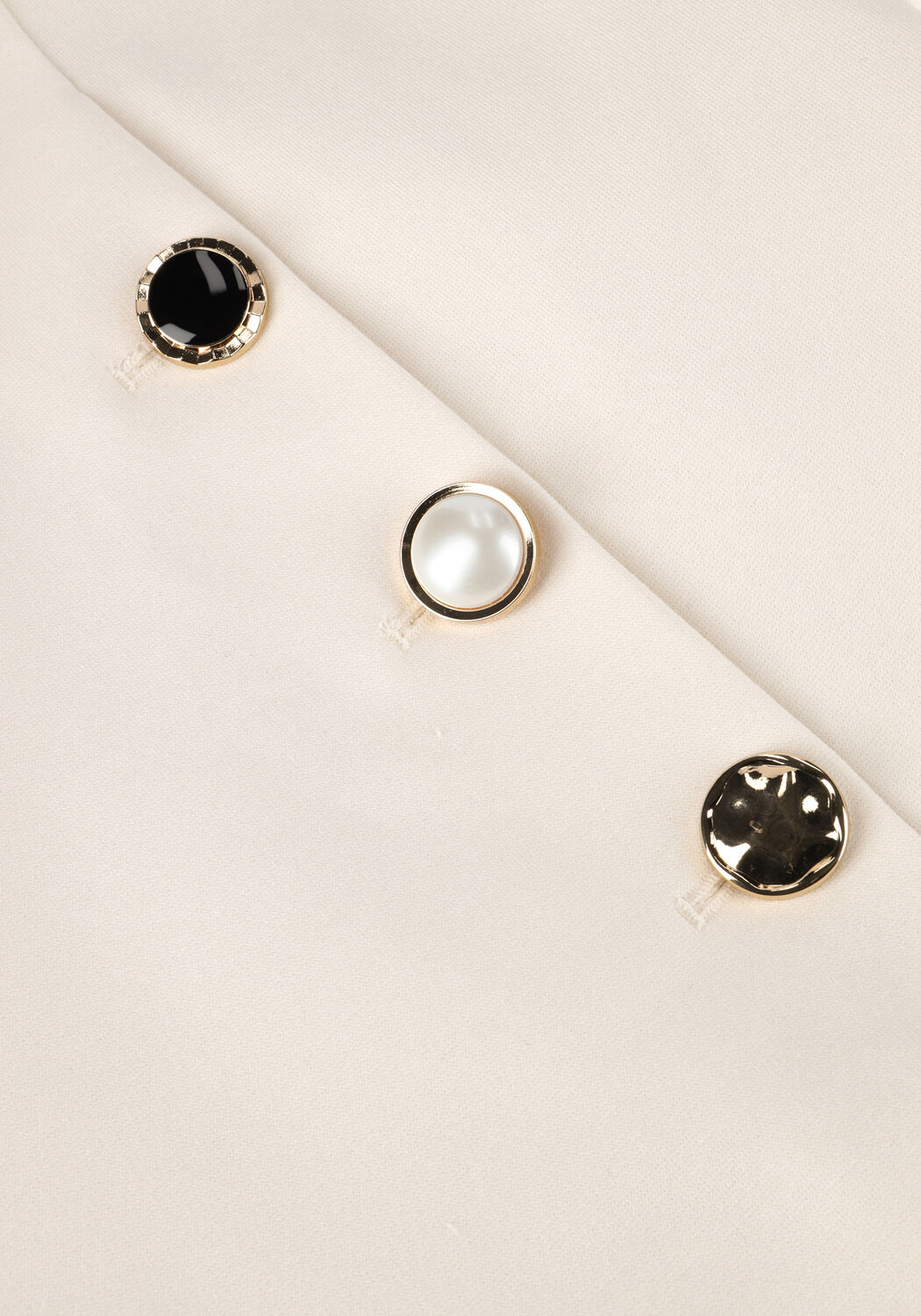 Ecru TWINSET MILANO Mini jurk 251TP2133 - large