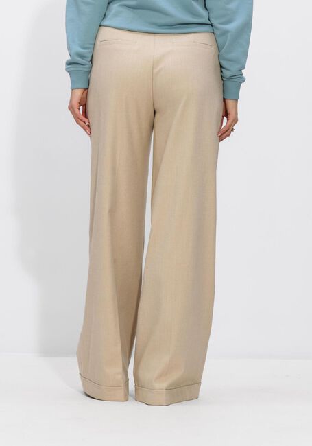 Beige JANSEN AMSTERDAM Wijde broek NIENKE BROEK 407 LONG WIDE LEG - large