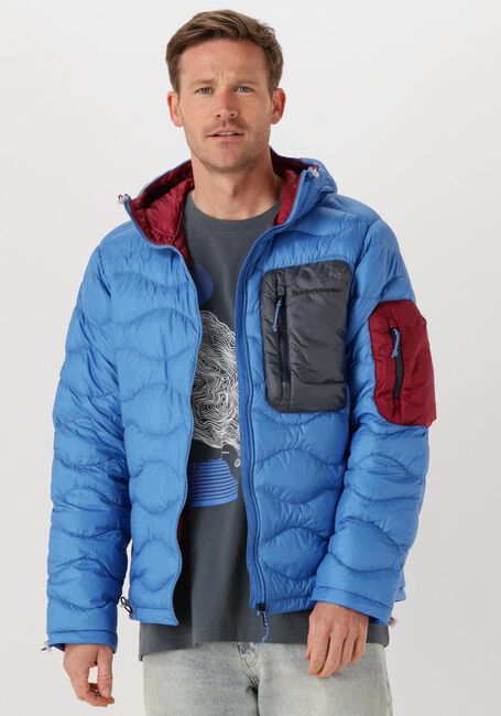 Blauwe PEAK PERFORMANCE Gewatteerde jas HELIUM UTILITY DOWN HOOD JACKET MEN - large