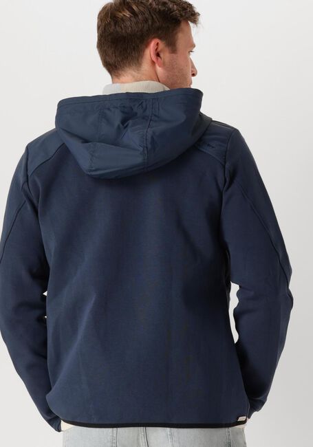 Blauwe CAST IRON Jack ZIP JACKET INTERLOCK NYLON - large