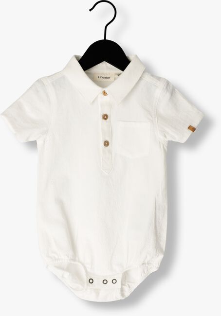 Witte LIL' ATELIER Polo NBMHADAM SS SHIRT BODY - large