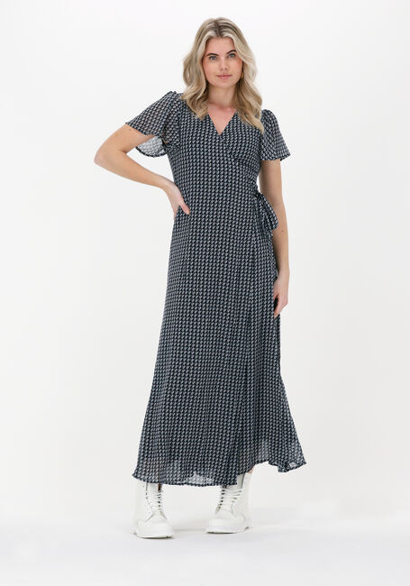 COLOURFUL REBEL Robe maxi AVA GEOMETRIC MAXI WRAP DRESS en noir - large