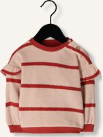 Roze PLAY UP Sweater STRIPED JERSEY SWEATER RUFFLE Roze PLAY UP Sweater STRIPED JERSEY SWEATER RUFFLE - medium