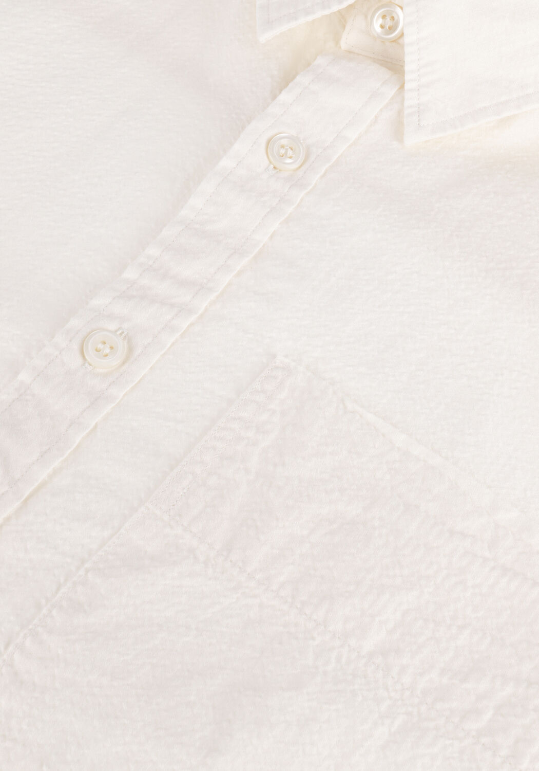 Witte SELECTED MEN Casual overhemd SLHREGAXEL SHIRT LS SEERSUCKER - large