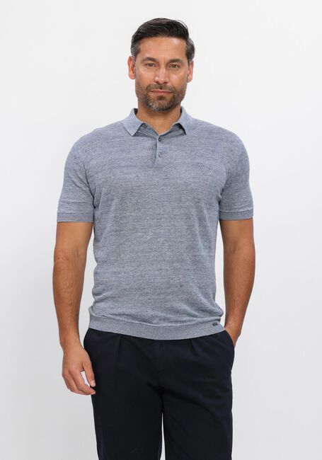 Blauwe GENTILUOMO Polo POLO 3 BUTTINS - large