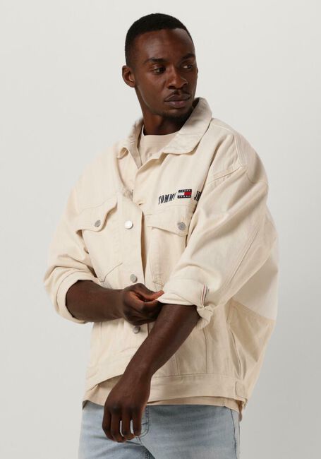 TOMMY JEANS Veste en jean AIDEN OVERSIZED DNM JAKT BG7095 en beige - large
