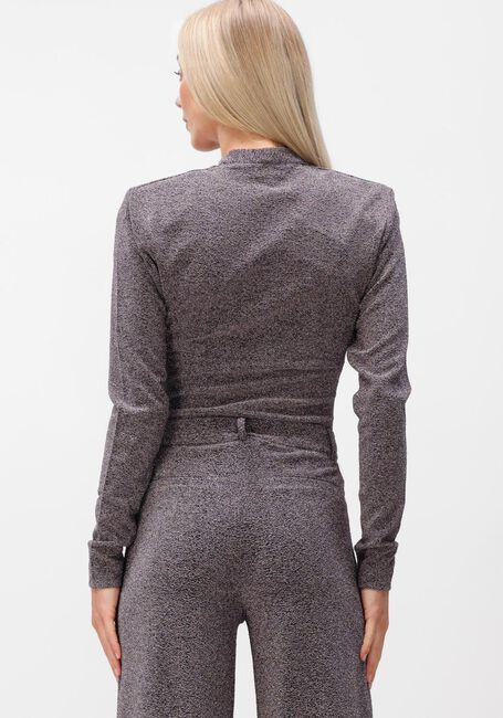 DANTE6 Haut HEALEY LUREX BODY TOP en gris - large