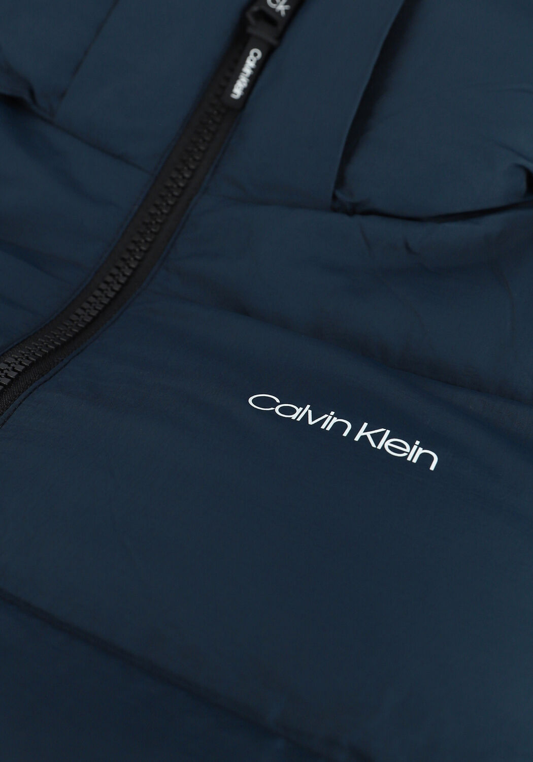Blauwe CALVIN KLEIN Gewatteerde jas CRINKLE NYLON PUFFA JACKET - large