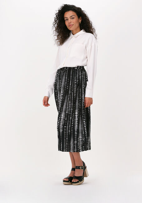 SIMPLE Jupe midi WOVEN SKIRT en noir - large