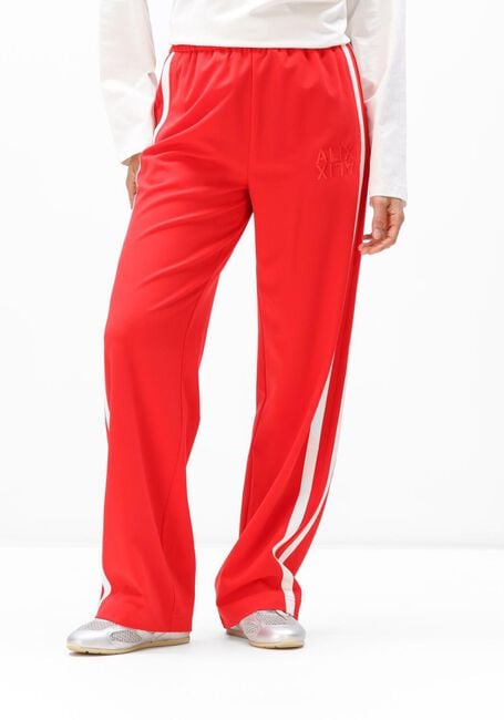 Rode ALIX THE LABEL Broeken/jumpsuits LADIES WOVEN STRASS STRIPE PANTS - large