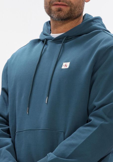 CALVIN KLEIN Chandail LS 350TERRY EY WHSL BADGE HOODIE en bleu - large