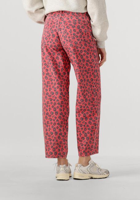 BY-BAR Mom jeans LEW RED CHEETAH PANTS en rouge - large