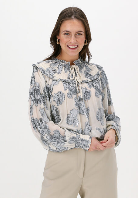 SUMMUM TOP LUREX FLOWER Blouses Blanc - large