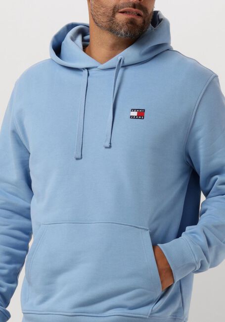 TOMMY JEANS Chandail TJM REG BADGE HOODIE Bleu clair - large