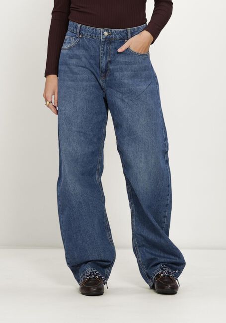 MY ESSENTIAL WARDROBE Pantalon large MWREMMIE 174 HIGH BARREL en bleu - large